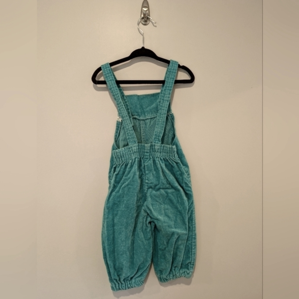 VINTAGE 70s Velour Overalls - Picture 2 of 4